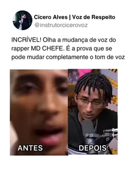 A única coisa que ele fez foi aprender a impostar sua voz na região grave dela. Hoje, ele tem um tom de voz bem grave, e fala mais baixo em volume. Poderia falar com uma voz grave e potente também, se apoiasse a voz no diafragma com os exercícios de respiração. . Quer uma voz GRAVE e POTENTE? É totalmente possível com técnica vocal. Comente a palavra 