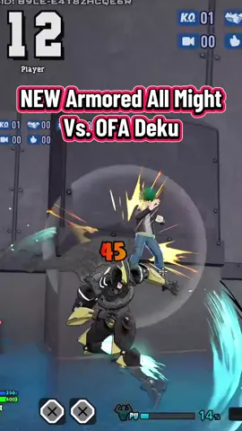 New Armored All Might in MHUR is FUN! Watch how I do this blue Deku dirty 😛 #myheroultrarumble #myheroacademia #gaming #fyp #allmight 