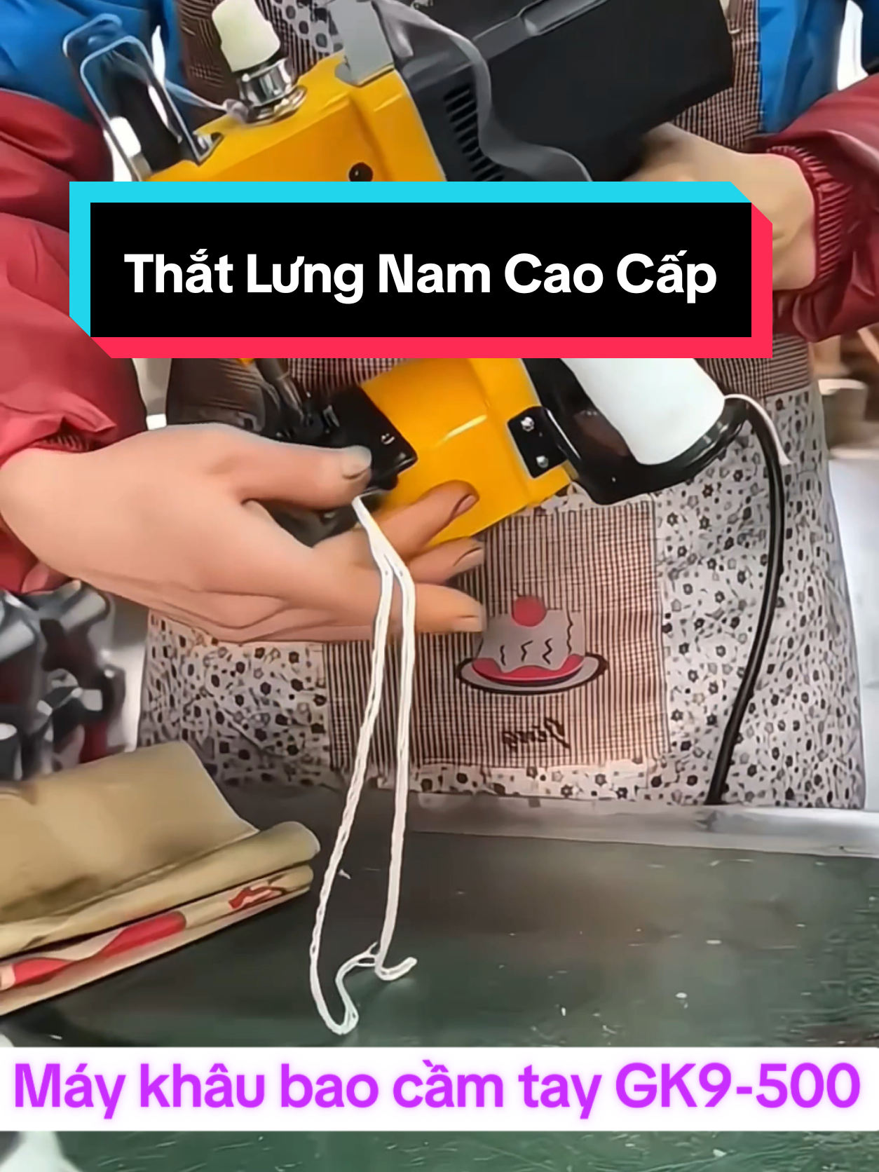 Máy khâu bao cầm tay GK9-500 #maykhaubaocamtay #maykhaubao #maykhaubaobi #maykhaubaobi #vairal 