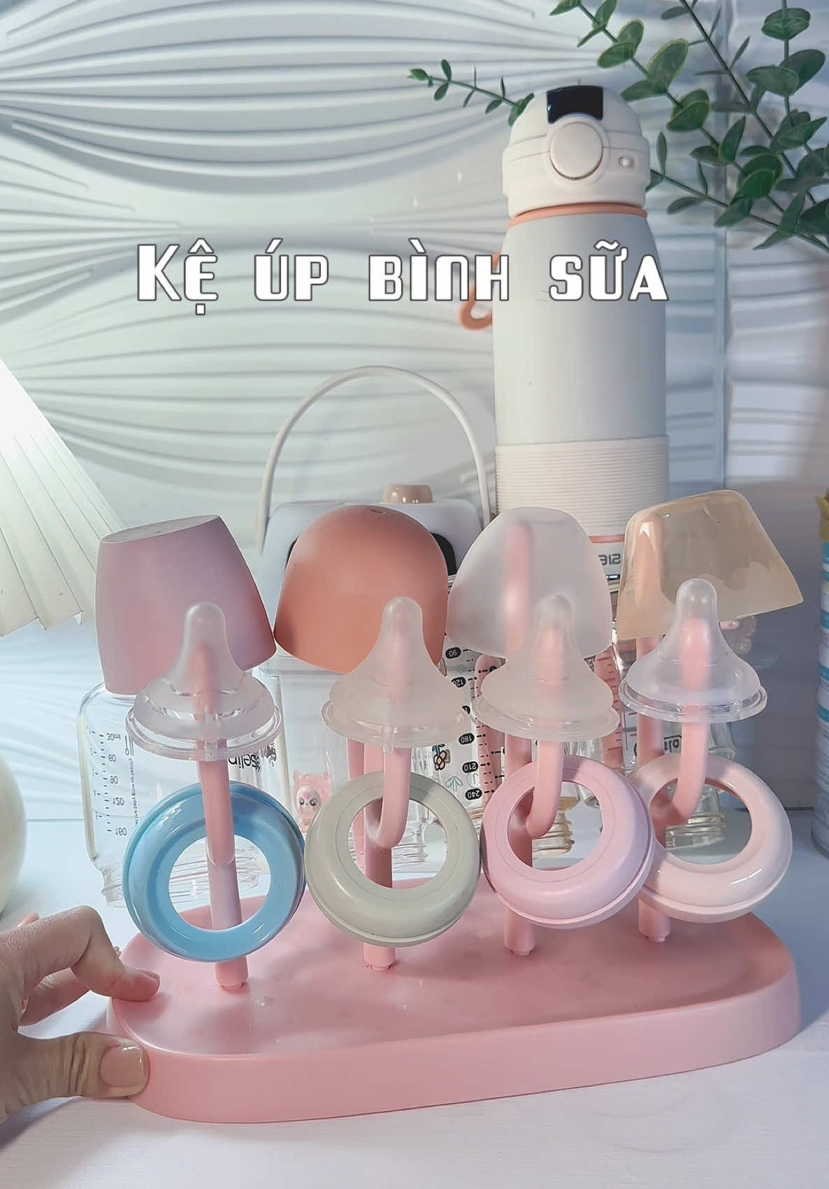 Giá phơi bình sữa gọn gàng, sạch sẽ zá iu thương #keupbinhsua #giaphoibinhsua #giaupbinhsua #binhsuachobe 
