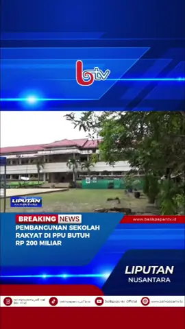 Dinas Sosial Kabupaten Penajam Paser Utara memperkirakan Kebutuhan Anggaran untuk Pembangunan Sekolah Rakyat mencapai 200 Miliar Rupiah. Anggaran ini untuk keseluruhan Pembangunan Gedung, Fasilitas Belajar, hingga Asrama untuk Murid-murid yang ada. #AyoNobarBTV #penajampaserutara #pembangunansekolahrakyatppu #butuhrp200miliar #kebutuhananggaran 