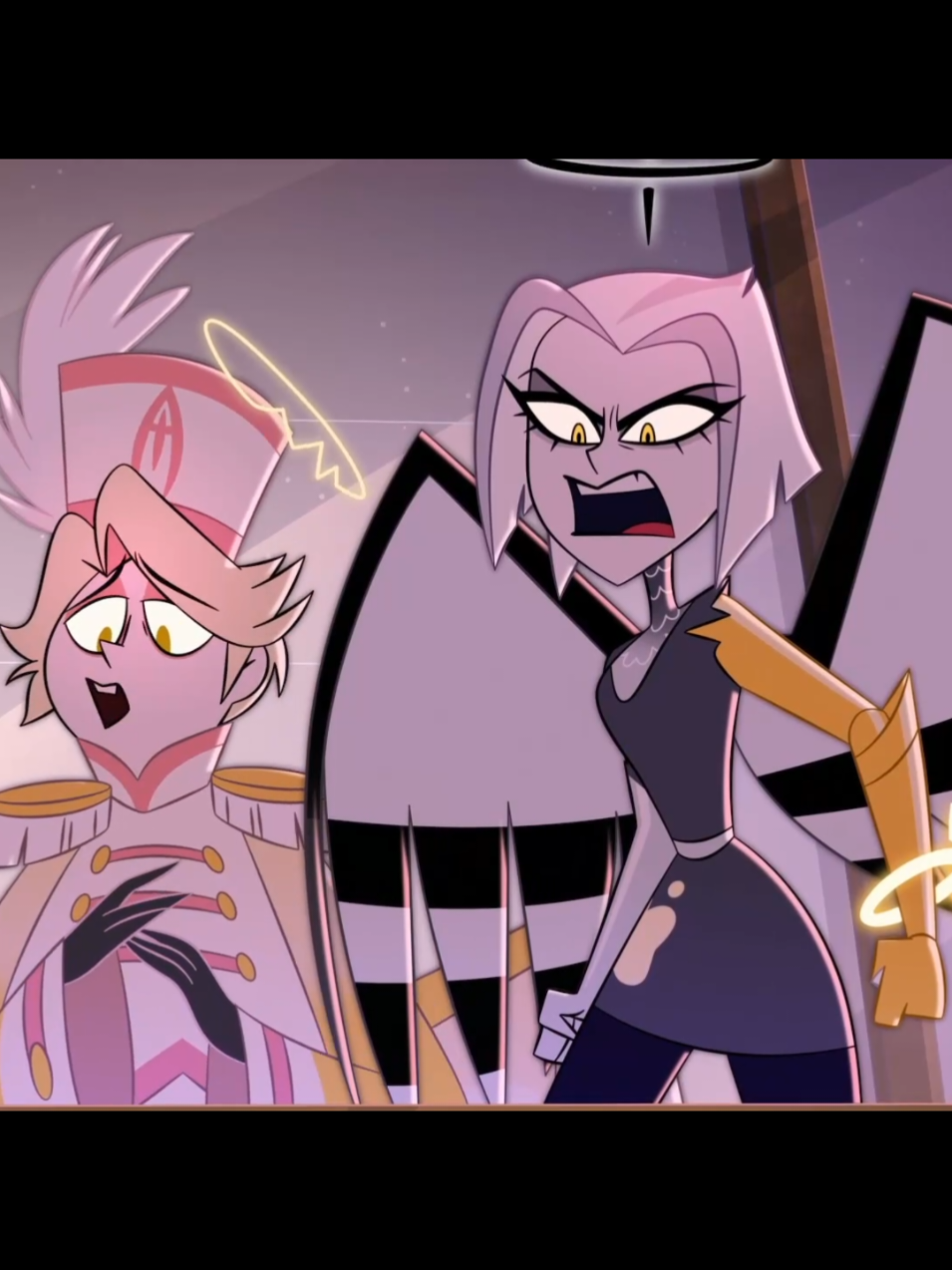 ohh lute is gonna be the big villian of season 3 I'm ready #hazbinhotelseason2 #hazbinhotel #hazbinhotellute #chaggie #fyp 