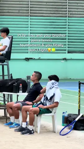 Kayo rin ba nagaaway ng kapatid mo pag nag-partner?😅🎾