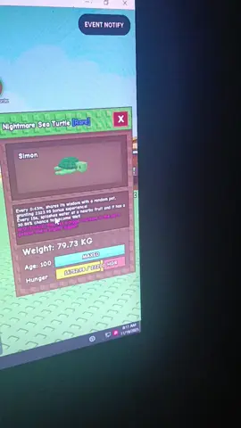 need good offer for semi titanic Sea turtle 79kg nightmare! #growagarden 