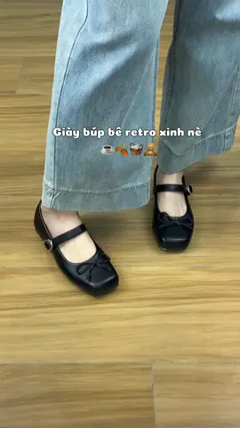 Giày búp bê nơ xinh lắm nha #giaynu #giaybupbe #gaubata #giayxinh 