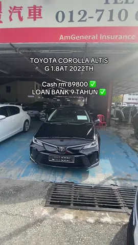 TOYOTA COROLLA ALTIS G 1.8AT 2022TH  KERJA SG GAJI CASH ✅ NIAGA TAKDE INCOME TAX ✅ WHATSAPP OR CALL 016-5907359 CK LEE #toyota #altis #usedcar #fyp #johor 