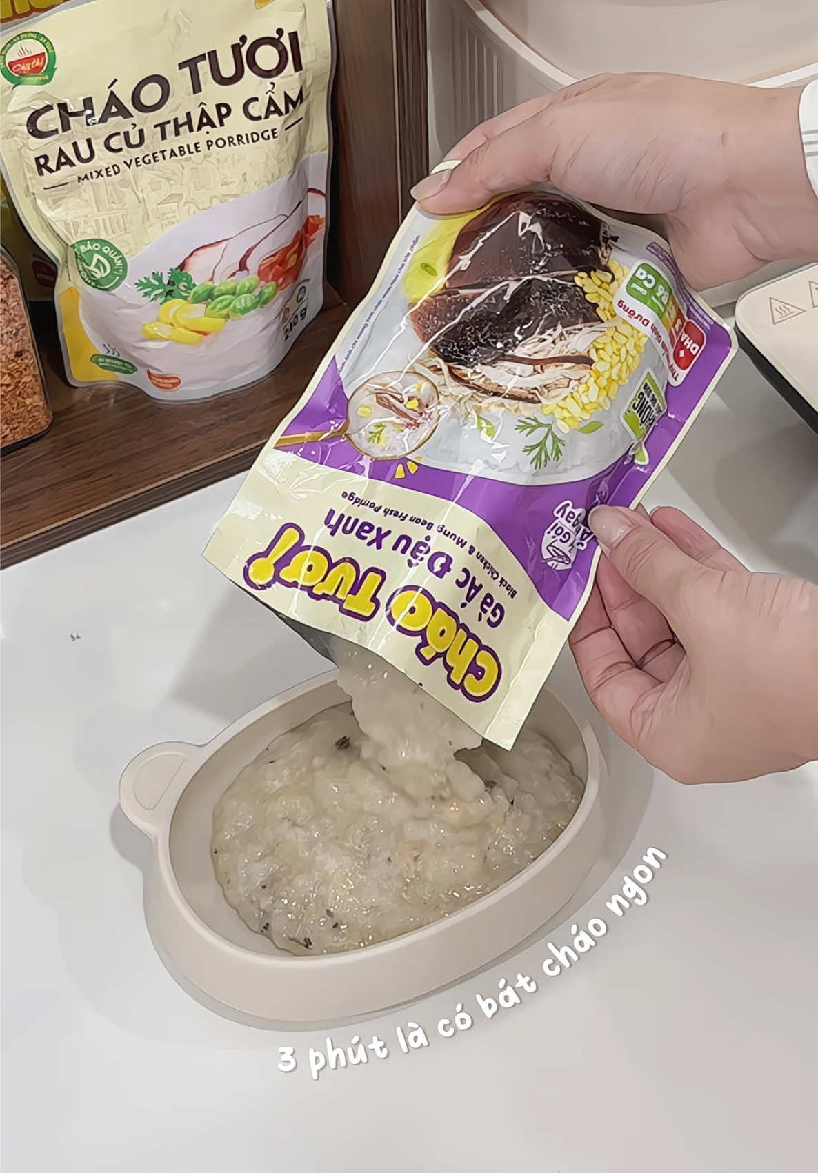 Vừa ngon vừa tiện 🥣 #chaotuoicaythi #caythi #andam #andamcungbe #mebim 