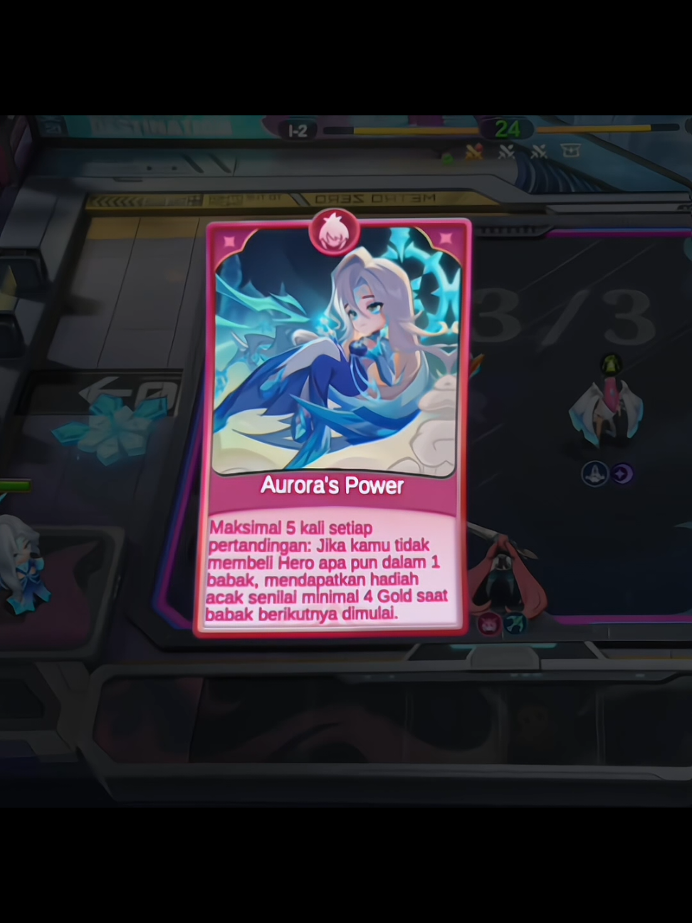 Aurora + card baru,auto fast max level🥶 #MCGG #MagicChessGoGo #MCGGFightersReborn 