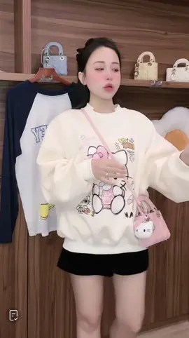 #thoitrang2025 áo thun tay dài nỉ bông ấm áp 