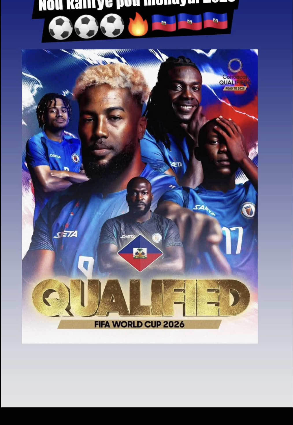 El día que Haití volvió a sonreír: la clasificación que cambió un país entero” 🇭🇹🔥 #HaitíAlMundial #Haiti2026 #OrgulloHaitiano #FútbolConAlma #UnPaísHerido       