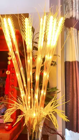 Đèn Led Bông Lúa. Đèn Led trang trí, Set 10 bông Trang Trí, Bông lúa Vàng, Trang Trí Ban Thờ Phòng Khách #denledbonglua #denledtrangtri #denbongluavangthantai 