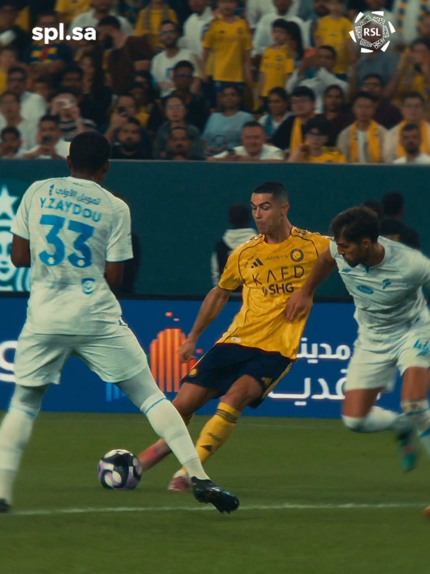 Admin's view of that beatiful Cristiano Ronaldo rocket 🚀🤩#RoshnSaudiLeague #CR7 #Ronaldo