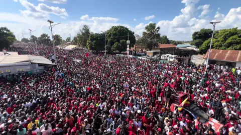 Addressing our people at our party offices in Arua before heading to Barifa Stadium for today’s rally in the city. #ProtestVote2026 