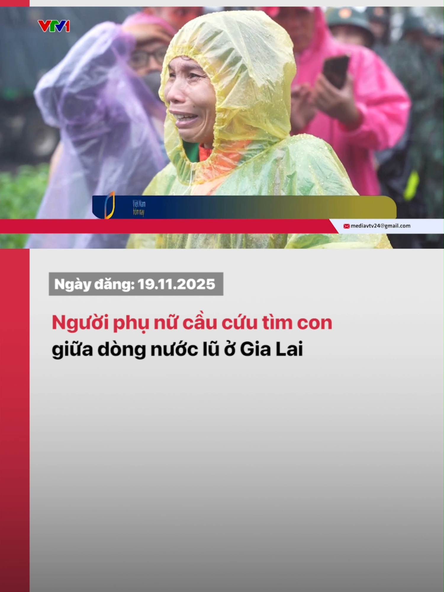 Nhờ sự cứu hộ kịp thời của lực lượng chức năng, người mẹ đã tìm lại được con của mình... #vtv24 #vtvdigital #tiktoknews #gialai #ngaplut