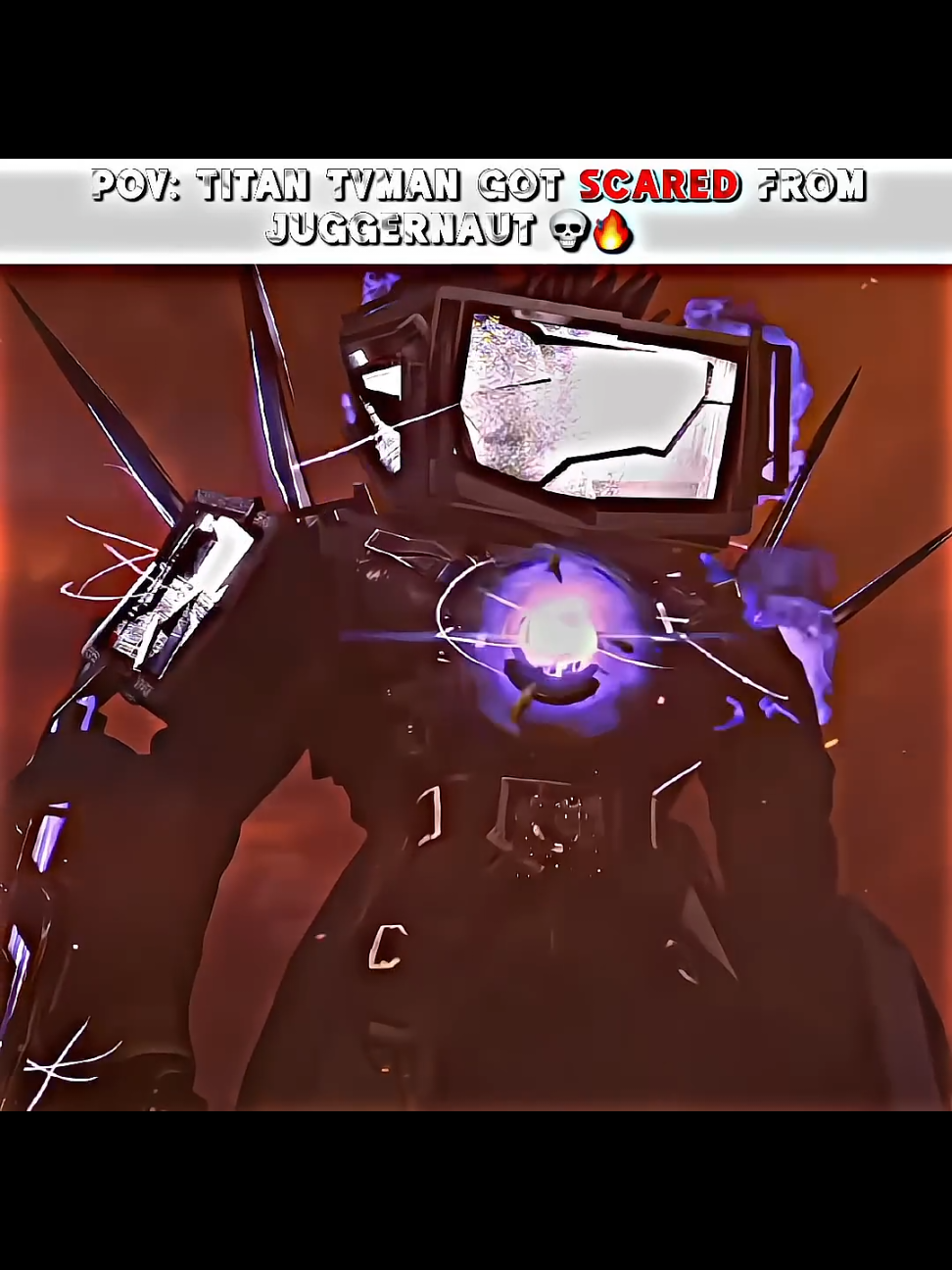 Titan TvMan got scared from Juggernaut NO BATIDÃO (Slowed) 🔥💀 #skibiditoilet #edit #titantvman #juggernaut #mr_poke 
