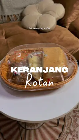 Cakep kann #keranjangrotan #wadahkue #wadahbuah 