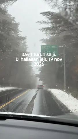 Jeju hallasan 1100 road #jeju #hallasan #winter 