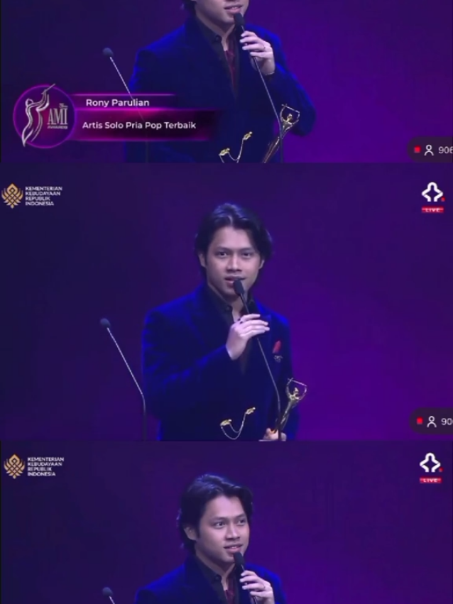 Rony Parulian – Artis Solo Pria Pop Terbaik | AMI Awards 2025 CONGRATS RONY WELL DESERVED!!😭❤️ #ronyparulian #amiawards2025 