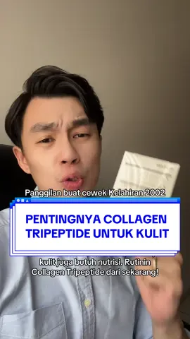 Banyak yang ribut soal pensil alis, tapi lupa rutinin collagen tripeptide yang bantu kulit tetap kencang, glowing, dan awet muda 😭✨ Umur 25 tuh lagi rawan banget: kulit mulai kusam, gampang capek, garis halus nongol diam-diam. Padahal minum collagen tripeptide itu basic skincare dari dalam. Cepet nyerap, bantu produksi kolagen alami, dan hasilnya keliatan kalau kamu konsisten 🔥 #kolagen #collagen #collagentripeptide #kulit #vitaminkulit 
