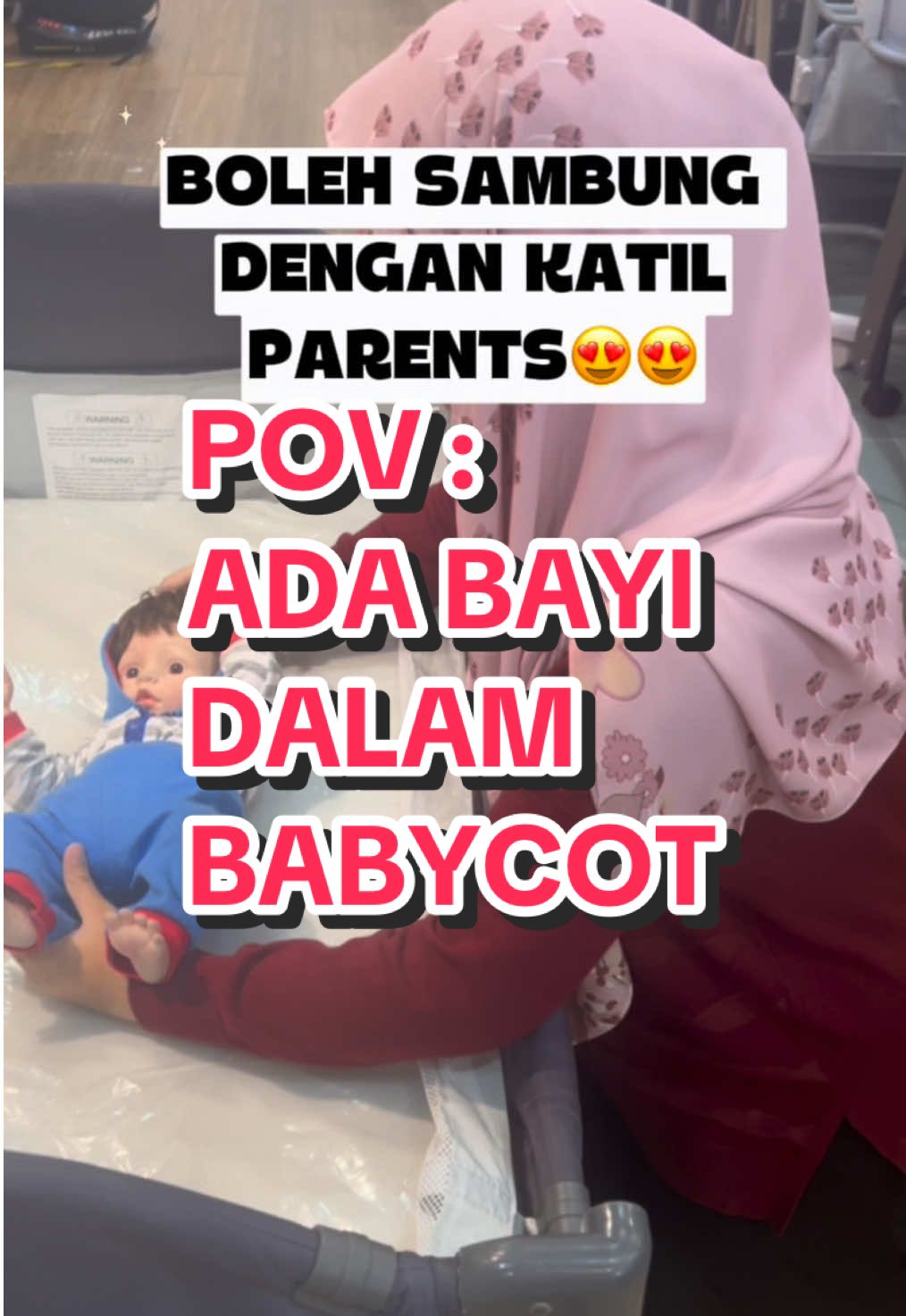 (MM06) BABYCOT NI MURAH JE TAPI MACAM2 FUNCTION BOLEH TAU?!? JOM GRAB CEPAT SEBELUM SOLD!! #mamakiddiesmy #babycot #doll #babyproducts #baby 