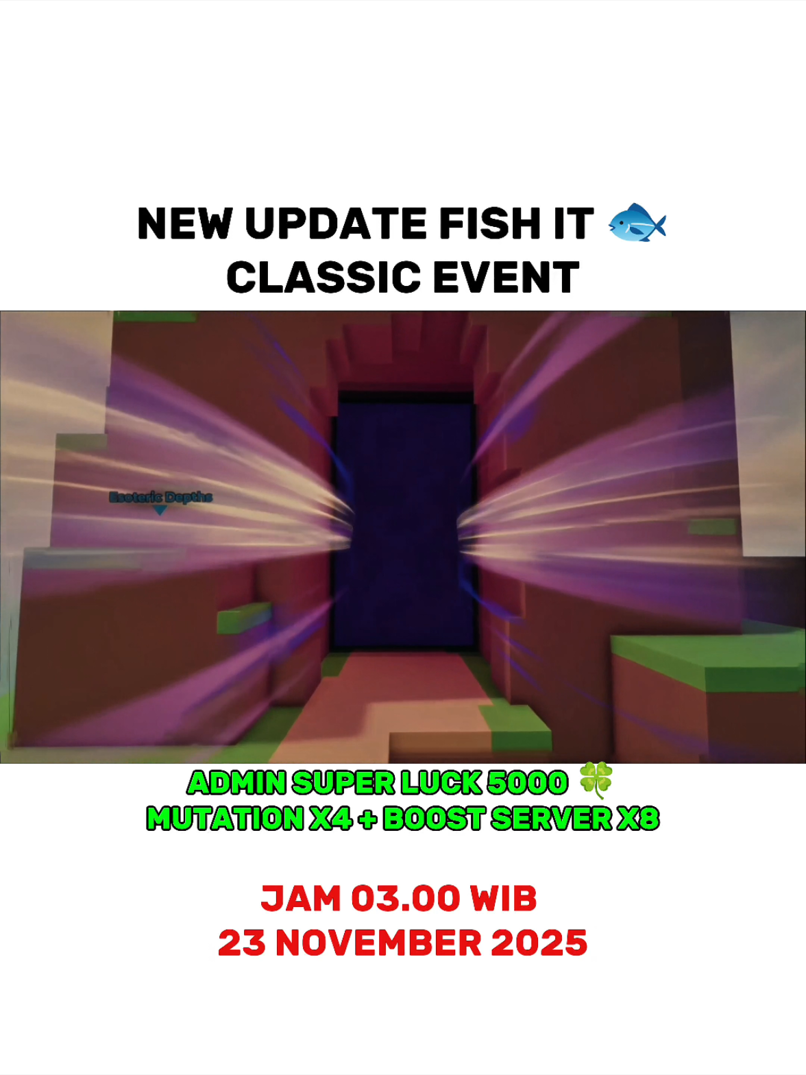 SPECIAL ANNIVERSARY 1 YEAR 🥳, SIAP UNTUK BEGADANG ?? 😂 #Fishit #NewUpdate #Fishitroblox #Talon #talonkikir 