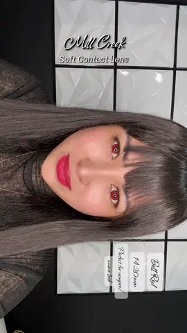 Mill Creek Soft Contact Lens | Bell Red  Dito mabibili —> @MuzicKera   #contactlens #makeupupgrade #millcreeklens #coloredeyes #cosplay  