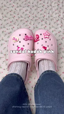 lucuu bangett!! 👀🎀 #sandal #sandalkodok #pink #fyp 