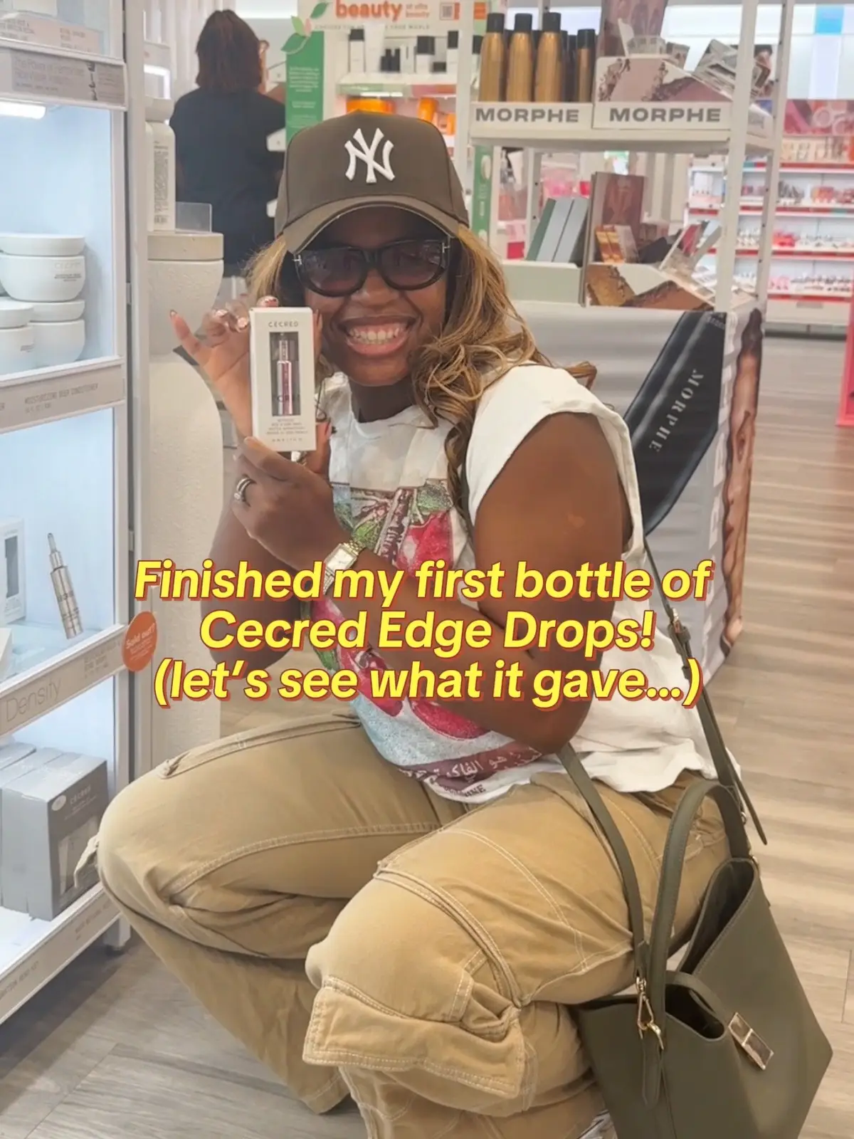 I’ll definitely be getting another bottle @CÉCRED !! And Cecred can yall please make a beard line so my husband can get his hands off my drops? 😩😂 #cecred #cecrededgedrops #cecredhaircare #hair #hairtok 