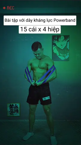 Bài tập nâng cấp vóc dáng với dây kháng lực Powerband nhé #daykhangluc #daykhangluctapgym #baitapdaykhangluc #dungcutapgym #xuhuong 