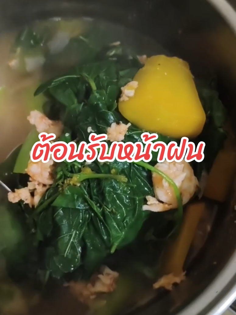 ฝนตกซดร้อนๆคล่องคอมาก #กับข้าวอร่อย #แกงเลียง #เข้าครัว 