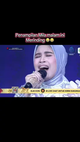 Penampilan malam ini bikin merinding bagus banget #mila #indosiar #da7indosiar #da7 