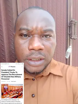 Wiil Senators children be among the 100,000 Soldiers to be recruited?