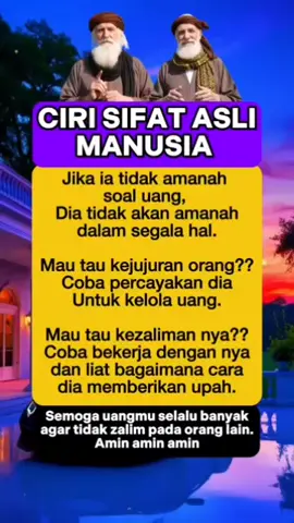 ciri sifat asli manusia 