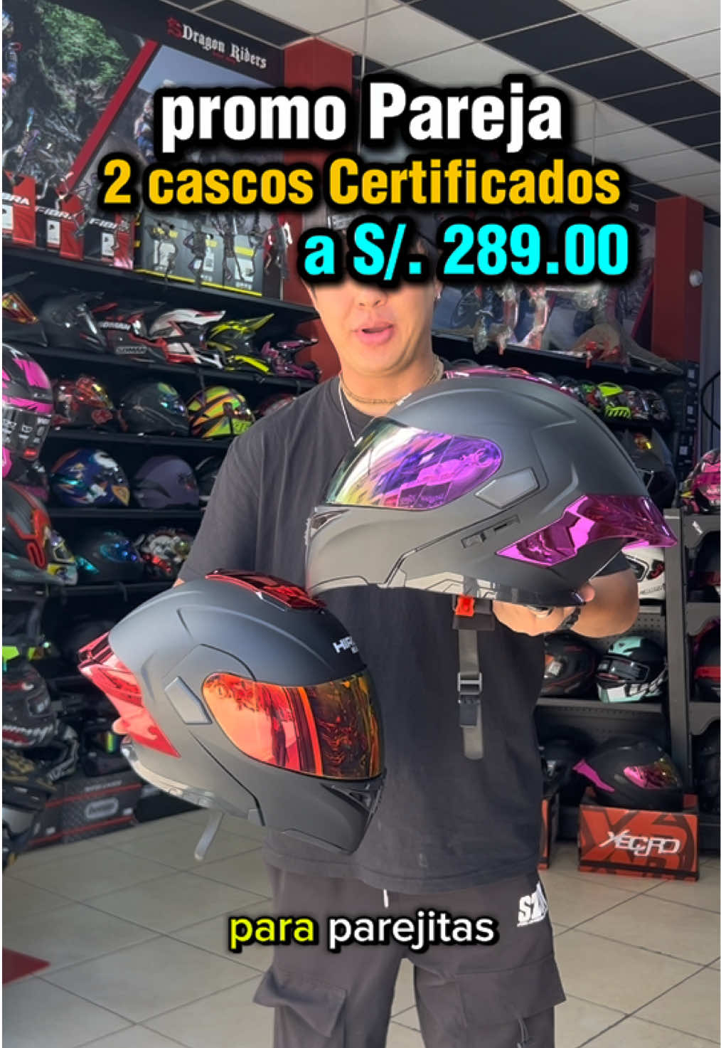 #dragonRiders #huanuco_perú❤️ #cascos #parejas 