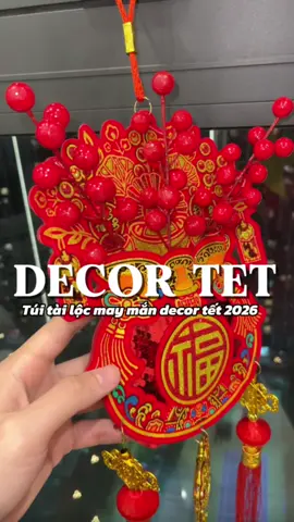 Túi tài lộc may mắn decor tết 2026 #duyvanpham #tuitailoc #decortet #tet2026 