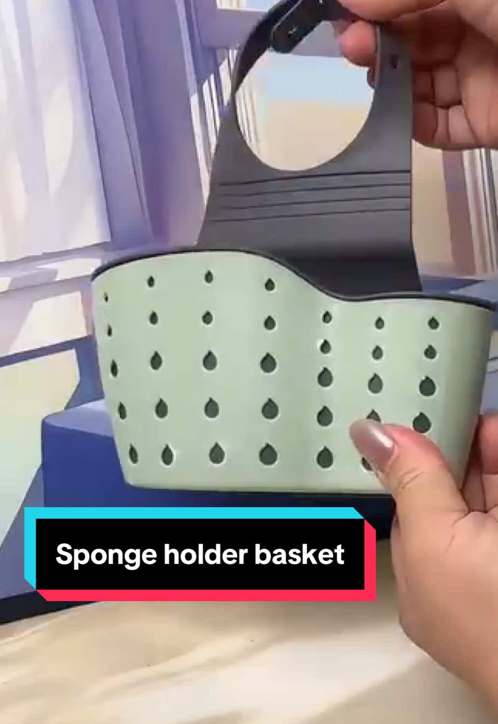 Sink basket for holding and draining your sponge 