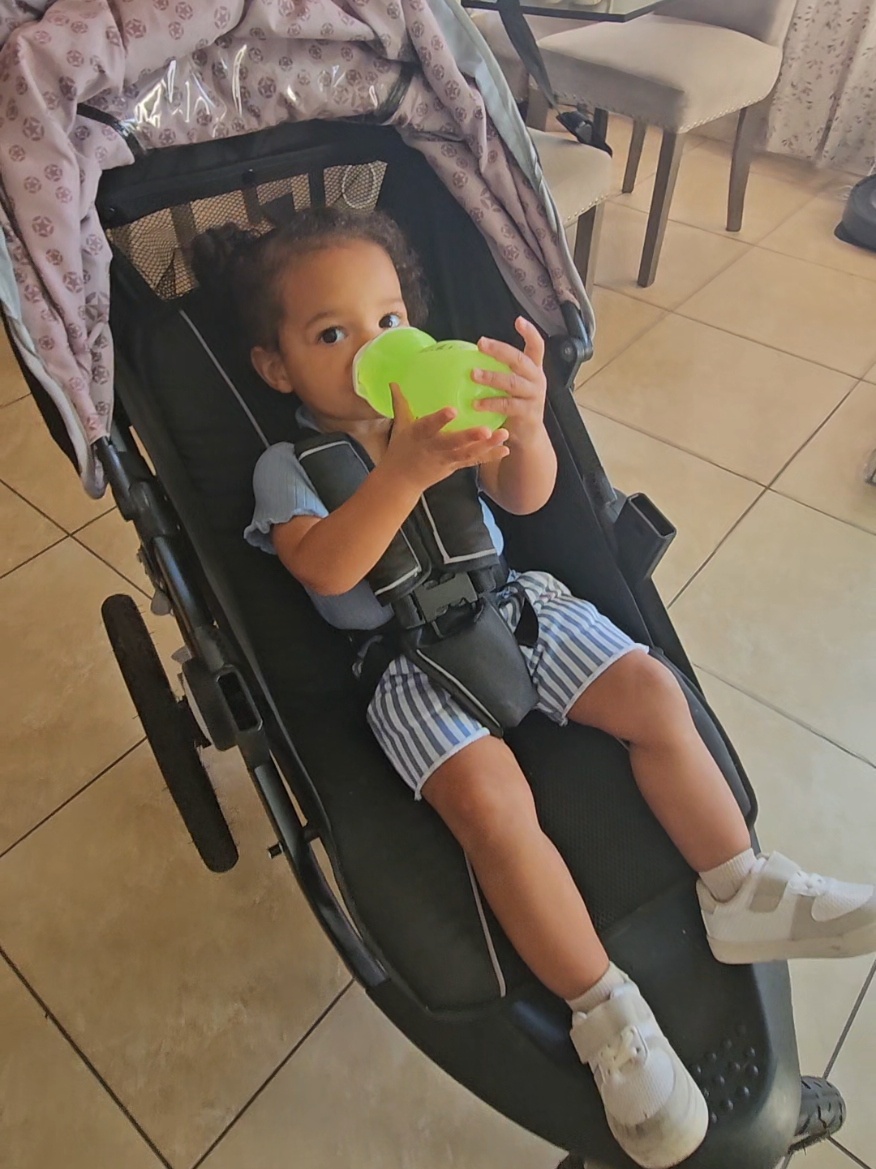 Good morning all.. today I had another appointment at the fertility doctor.  I will get a call this afternoon with the results.  If we get to move forward, the next step will be the shots!   Tally was excited to go to school.  She was a grumpy pants before putting her in her stroller to head off.  I told her to be extra sassy at day care hahaha... . . . . . . . . #momlife #babylife #toddlerlife #fertilityjourney #babynumber2 