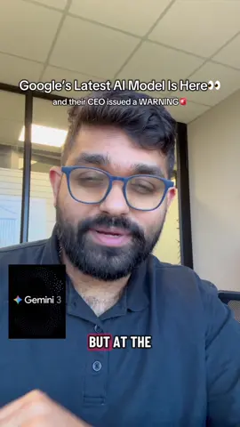 Google launches Gemini 3 and the CEO warns the world about an AI bubble. Should we be excited or worried? 👀🔥 #gemini #ai #google #warning #news 