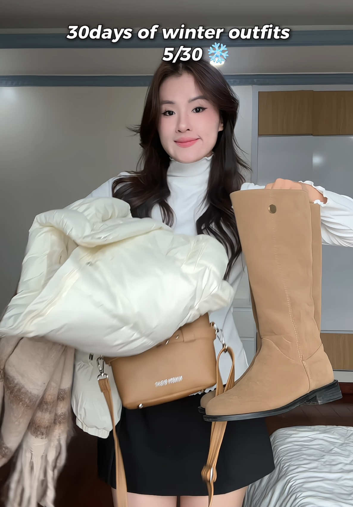 Day 5: outfit mùa đông với áo phao béo✨🌲❄️ #aophao #winteroutfits #aophaobeo #phoido #outfit 