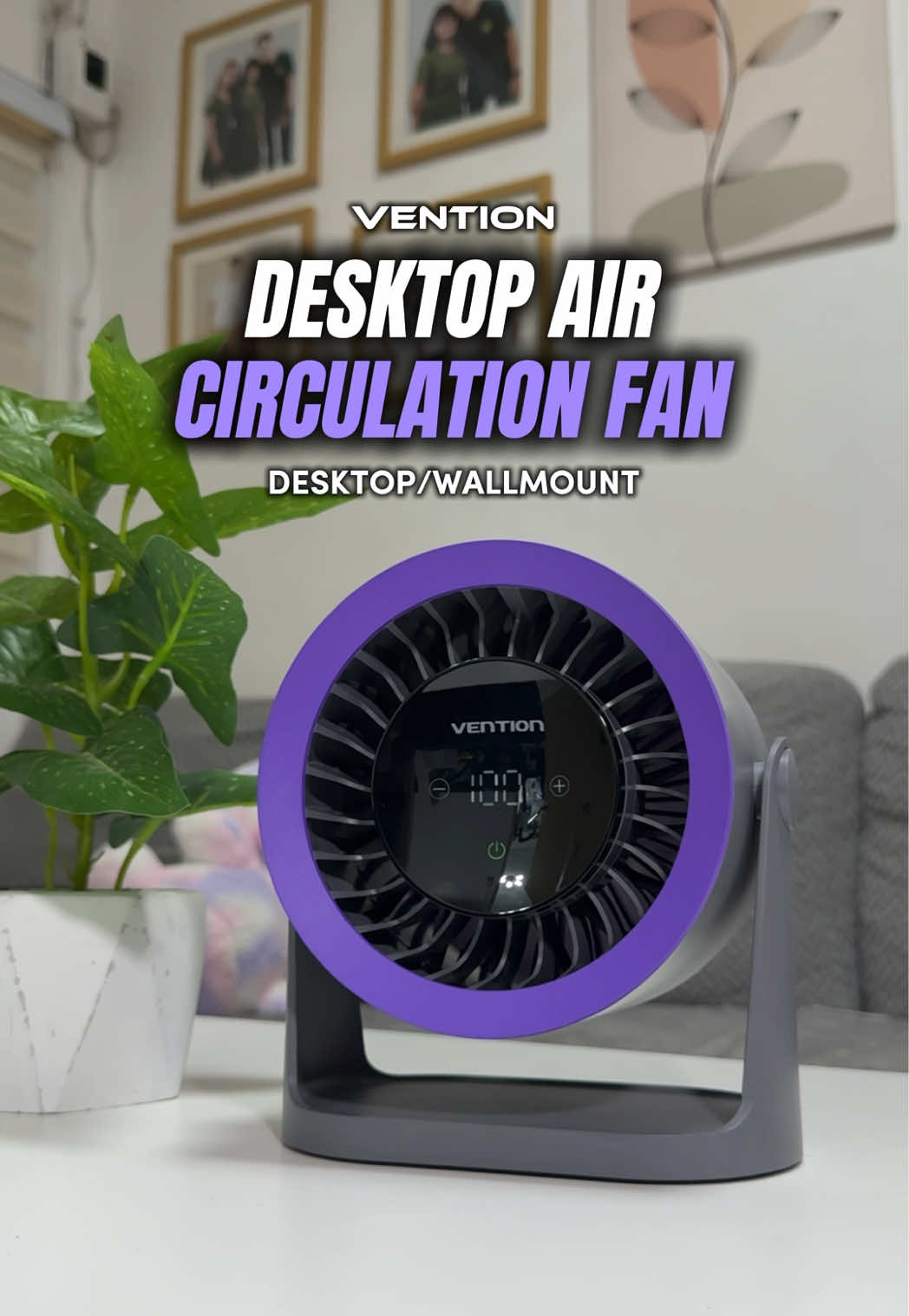 Stay cool, stay focused with this Vention Desktop Fan 💨❄️ #ventiondesktopfan #ventioncoolingfan #desktopfan #desktopfanrechargeable #deskfan 