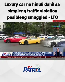 Luxury car na hinuli dahil sa simpleng traffic violation posibleng smuggled - LTO. #tvpatrol #abscbnnews #news #newsph