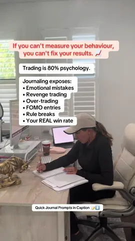 🔹 Quick “After Every Trade” Prompts 	1.	Why did I enter? 	2.	Why did I exit? 	3.	Would I take this same trade again? 	4.	What would have made this trade A+? 🔹 End-of-Week Prompts 	1.	What was my best setup of the week? 	2.	What was my worst setup and what broke down? 	3.	Which rule did I break the most? 	4.	What rule saved me the most? 	5.	What patterns do I see forming in my behavior? 	6.	One commitment for next week:  #tradingjournal #daytraderlifestyle #ForexTrader #learntotrade 