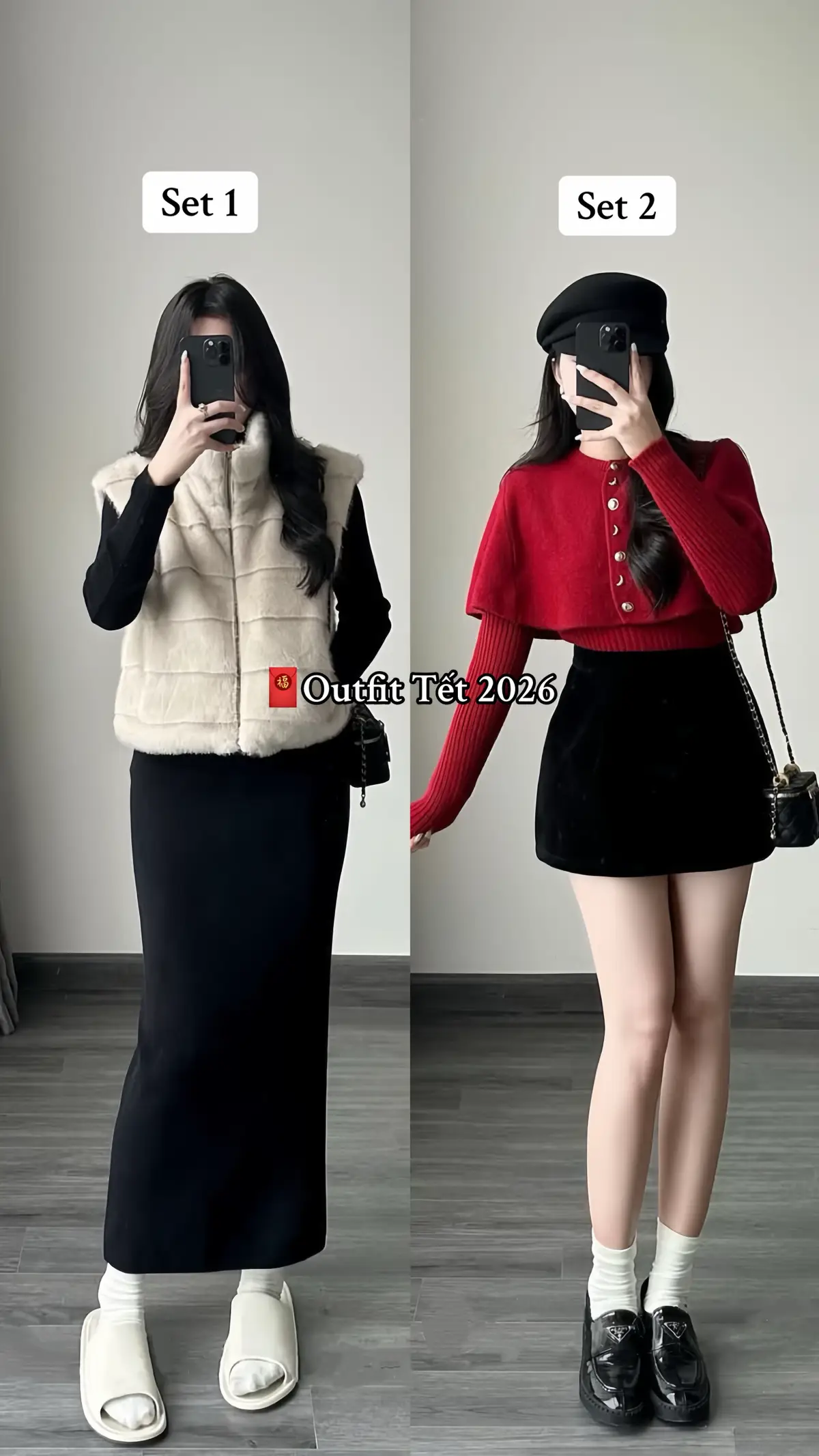 Nôn nao Tết lắm rùiii 😍🎉🧧 #outfitideas #tet2026 #tetmacgi #tipsphoido #tiemdocogu 