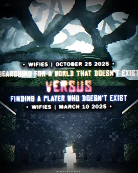 Searching For A World That Doesn't Exist vs Finding A Player Who Doesn't Exist #edit #Minecraft #arg #viral #fyp 