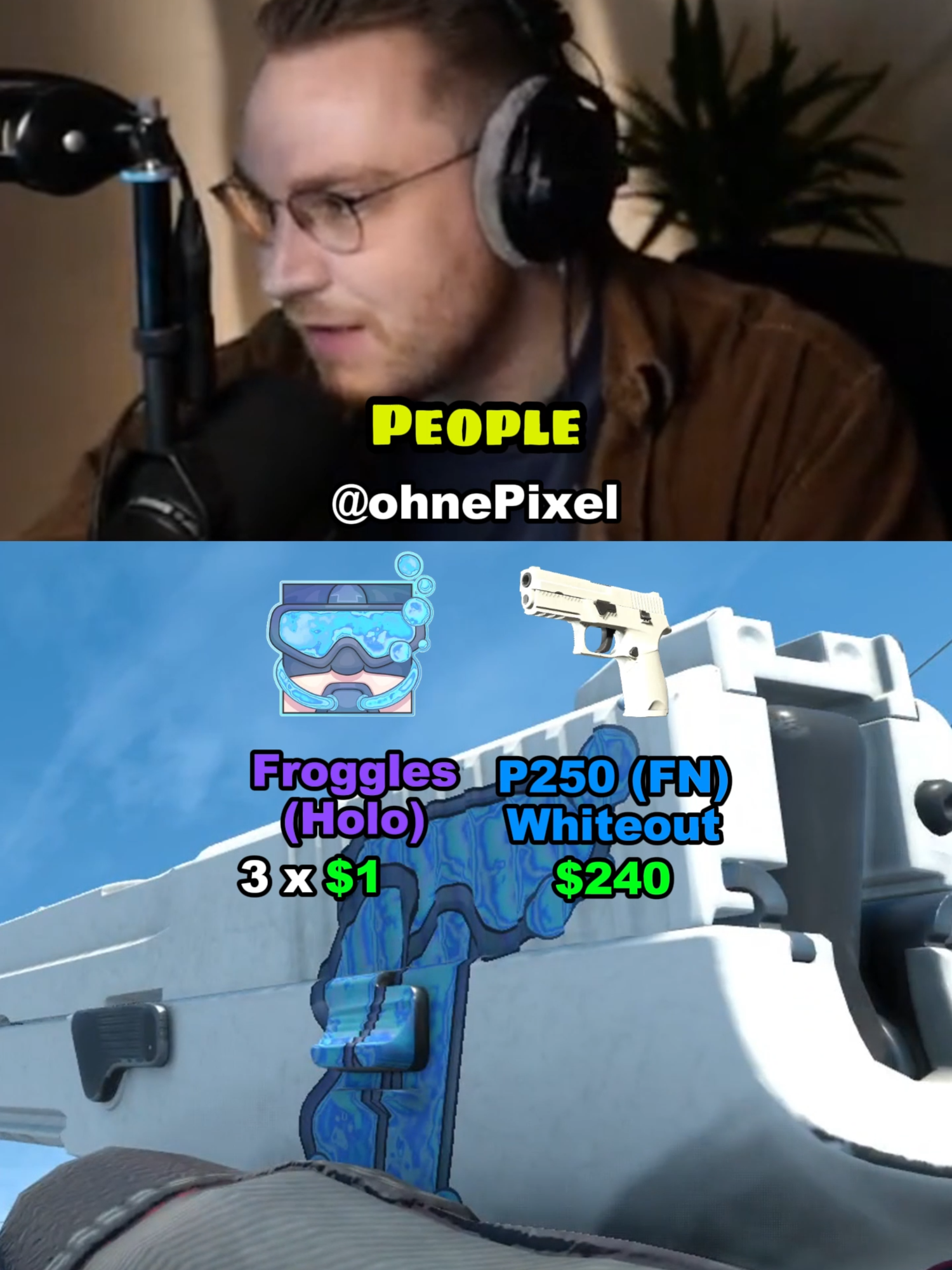 $3 Titan holo #fyp #foryou #cs2 #cs2skins #ohnepixel #ohnepixelclips #clips #csgo #csgoskin #viral_video