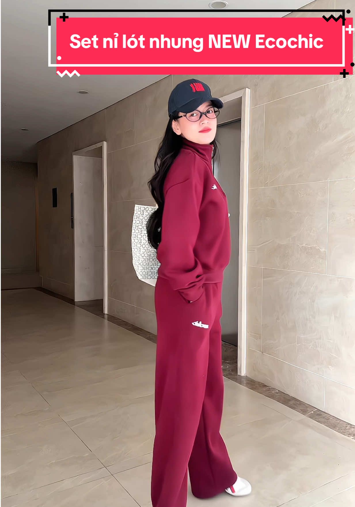 Lạnh quá rùi các bác ơi, cứ nỉ lót nhung mà chiến thôi #setdonu #outfittoday #newcollection #ecochic #thuyyeuthoitrang 