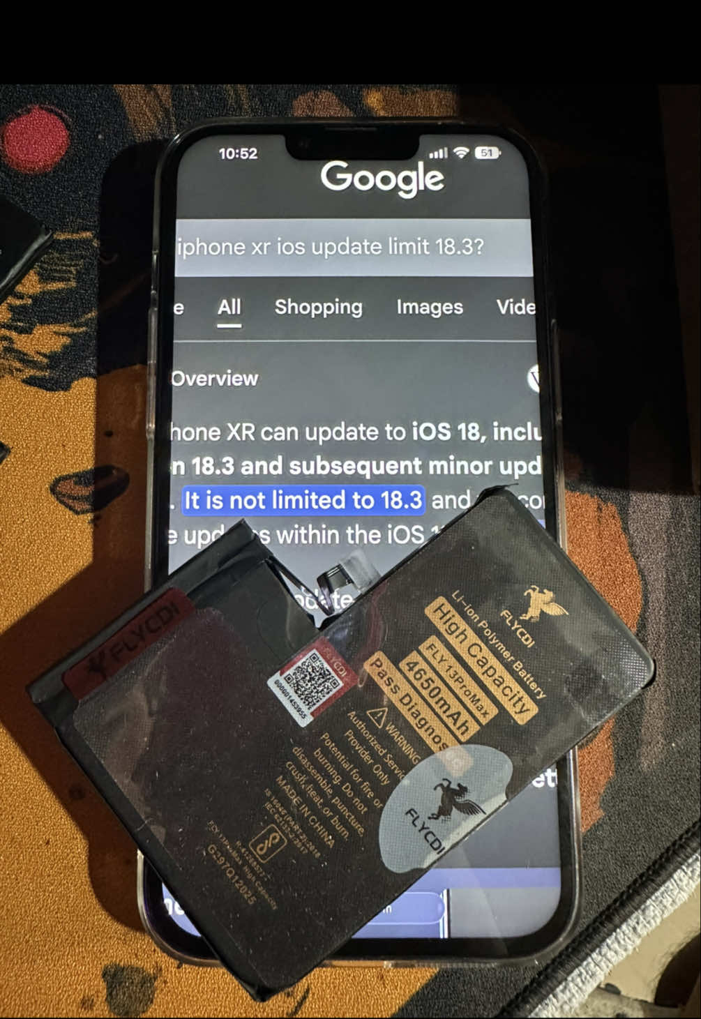 Replying to @Mark louie Tagorda  yes boss pwede pa po. #iphonebatteryupgrade #highcapacitybattery #longlastingbattery #flycdibattery #batteryhack 