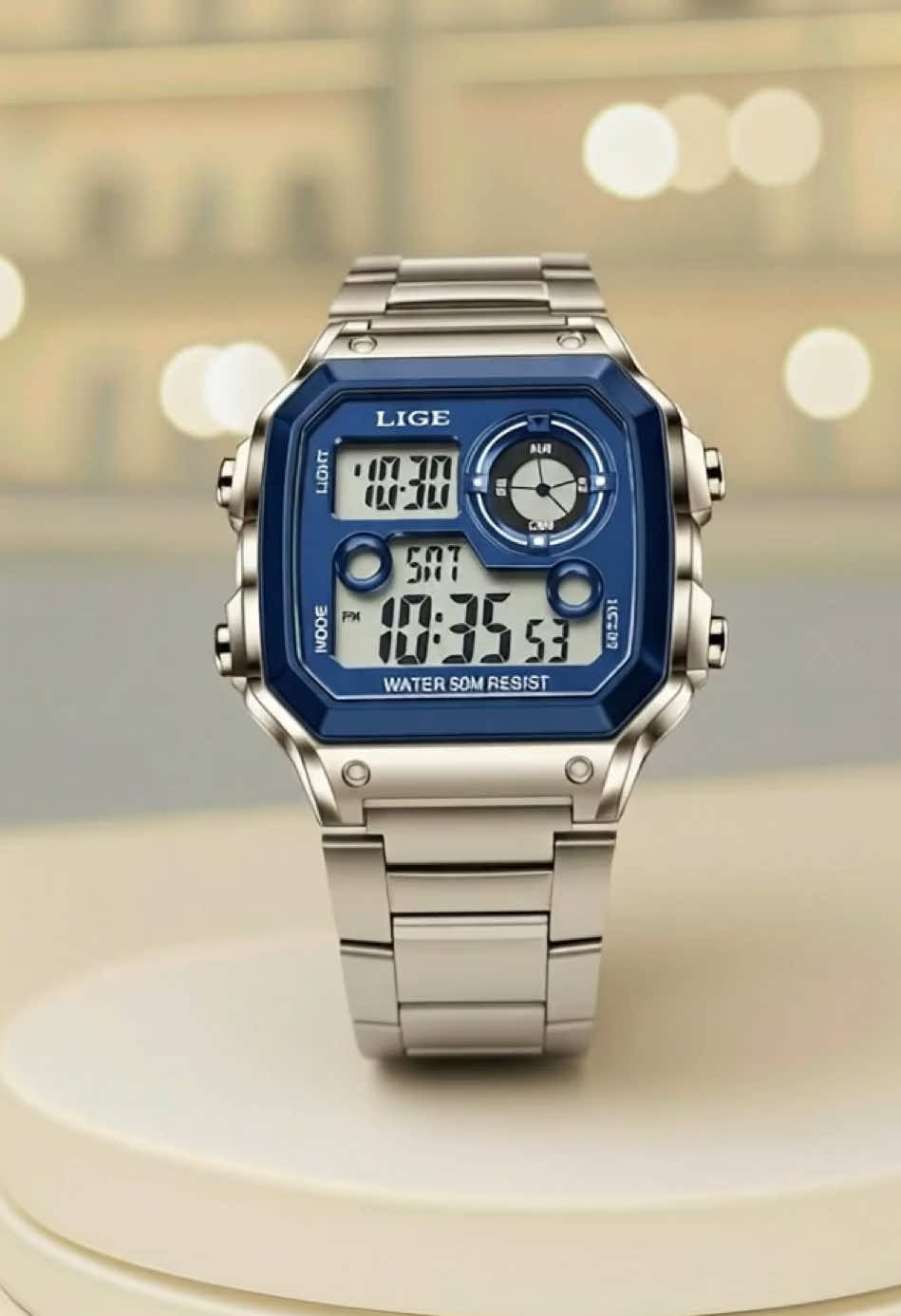 LIGE Jam Tangan Pria Olahraga Keren Jam Tangan Digital Pria Tahan Air Watches #jamtanganmewah #jamtanganelegant #jamtanganmurah #jamtanganoriginal #jamtangansultan