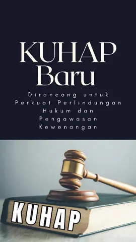 KUHAP Baru Dirancang untuk Perkuat Perlindungan Hukum dan Pengawasan Kewenangan - - - #dpr #dprri #pemerintahindonesia #viral #fyp 