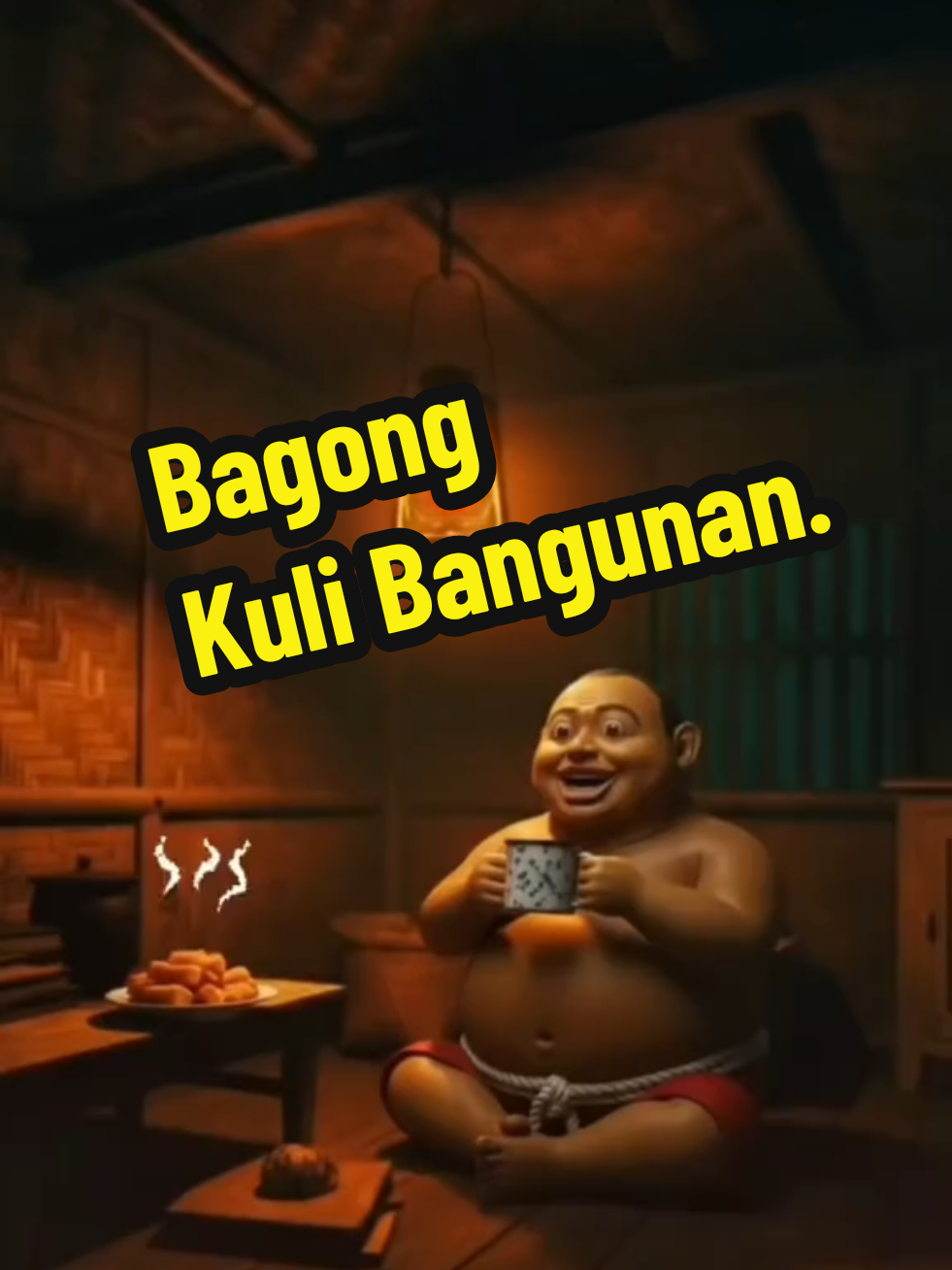 Bagong Kuli Bangunan. #animasi #wayangkulit #bagong #kuli #senonugroho 
